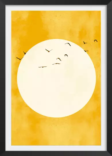 Eternel coucher du soleil - poster minimaliste