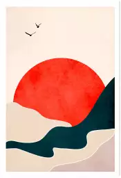 Drowning sun - poster scandinave
