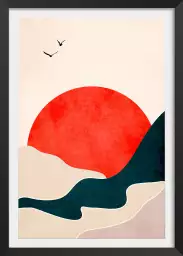 Drowning sun - poster scandinave