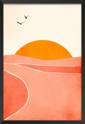 Danse avec le soleil - affiche scandinave