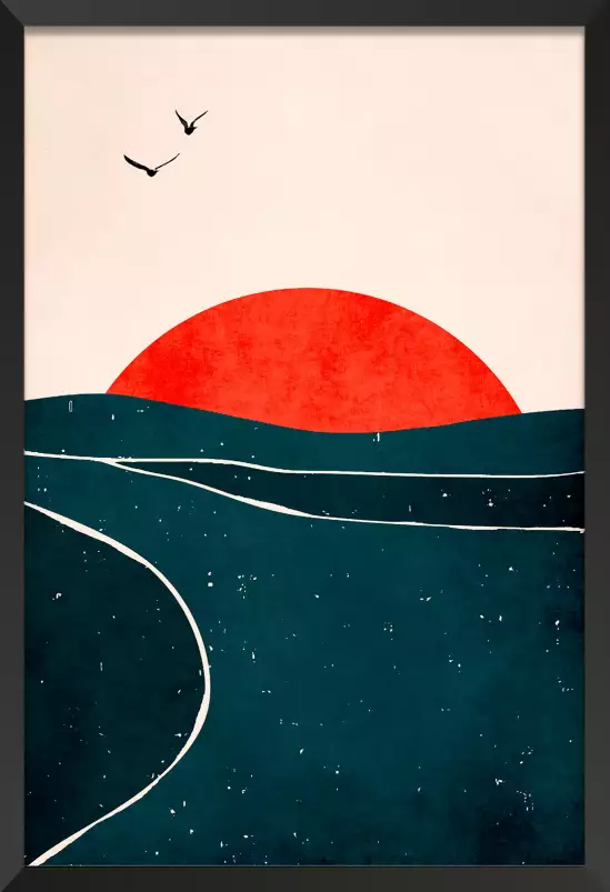 Brise au sunset - poster minimaliste