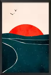 Brise au sunset - poster minimaliste