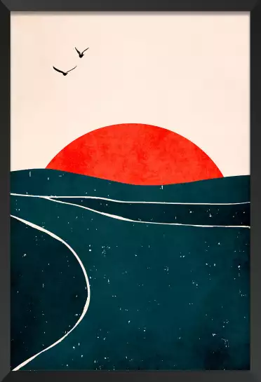 Brise au sunset - poster minimaliste