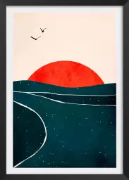 Brise au sunset - poster minimaliste