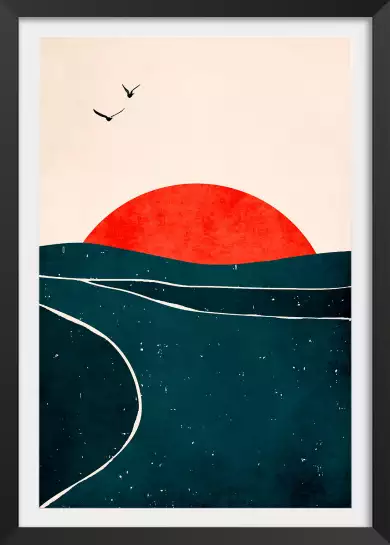 Brise au sunset - poster minimaliste