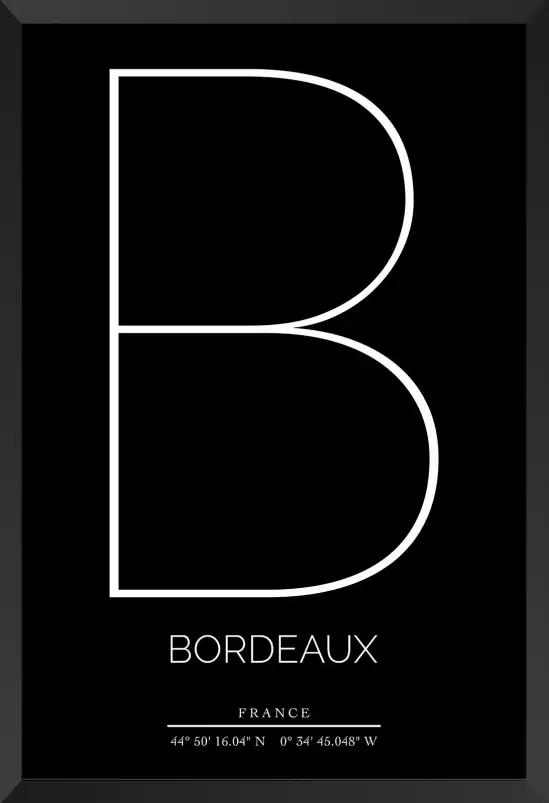 B bordeaux - poster ville