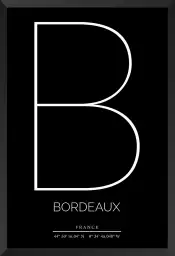 B bordeaux - poster ville