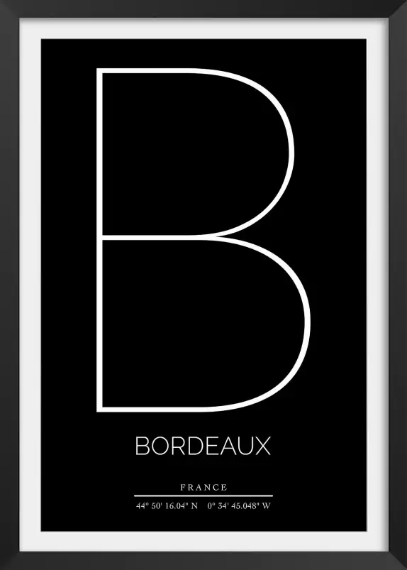 B bordeaux - poster ville