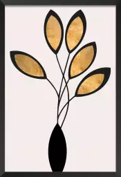 Bouquet de bronze - poster minimaliste