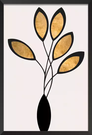 Bouquet de bronze - poster minimaliste