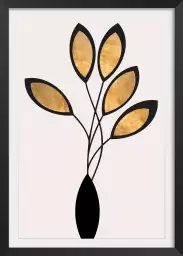 Bouquet de bronze - poster minimaliste