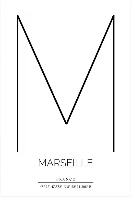 M marseille - poster ville