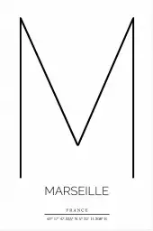 M marseille - poster ville