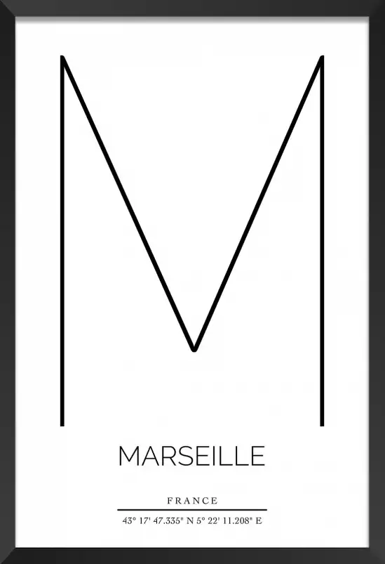 M marseille - poster ville