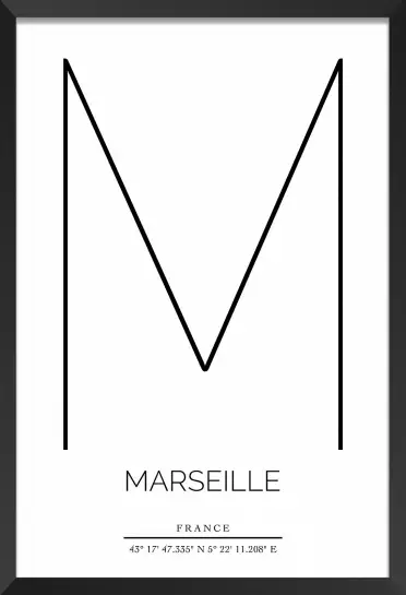 M marseille - poster ville