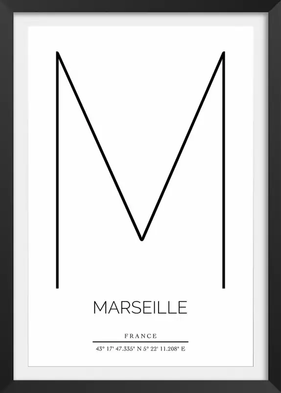 M marseille - poster ville