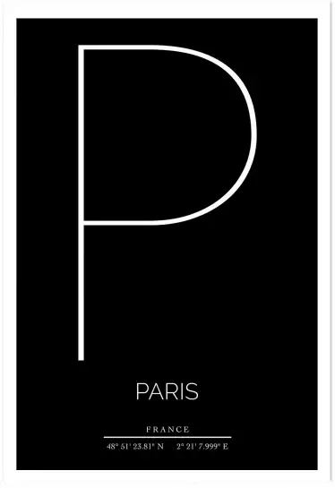 P paris - poster ville
