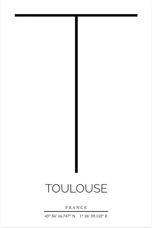 T toulouse - poster ville