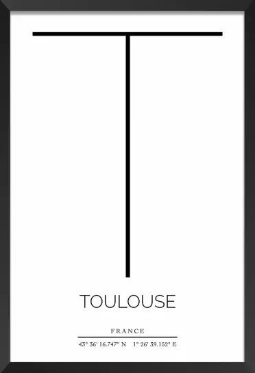 T toulouse - poster ville