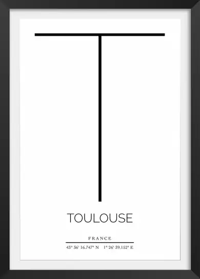 T toulouse - poster ville