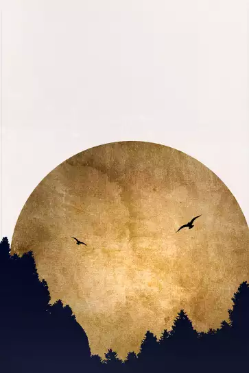 Crepuscule doré - poster minimaliste