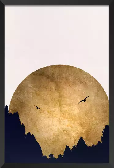 Crepuscule doré - poster minimaliste
