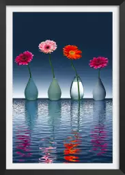 Vases jolies fleurs - tableau de fleur