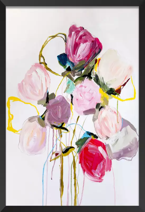 Bouquet bloom serie 0709 - tableau peinture fleurs