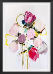 Bouquet bloom serie 0709 - tableau peinture fleurs