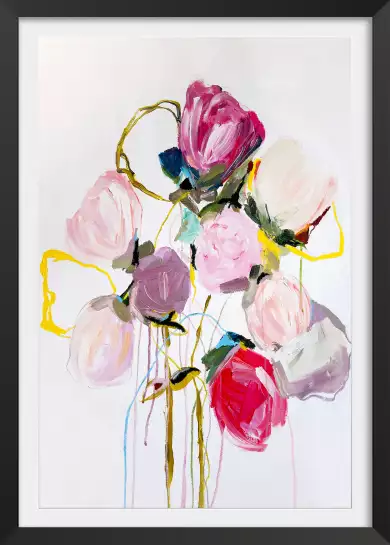 Bouquet bloom serie 0709 - tableau peinture fleurs