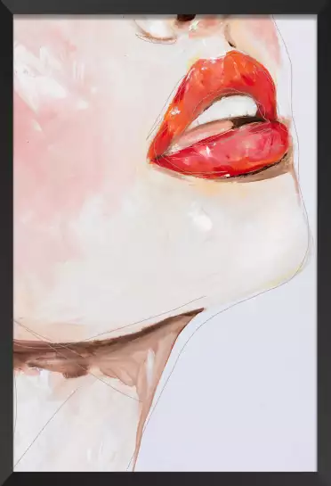 Lips - tableau portrait de femme