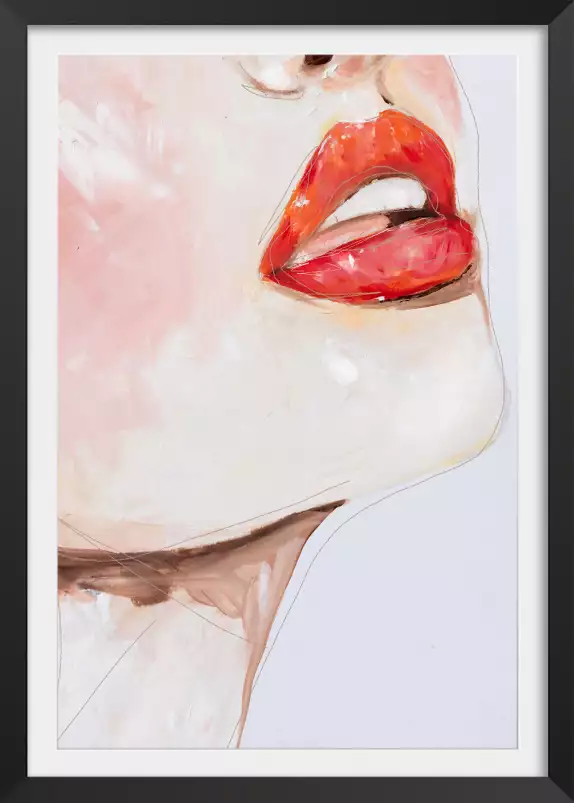 Lips - tableau portrait de femme