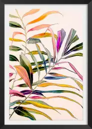 Palm color - tableau peinture fleurs