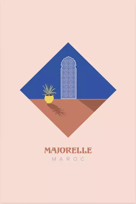 Majorelle Maroc - tableau oriental