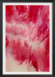 Vanille fraise - tableau art abstrait