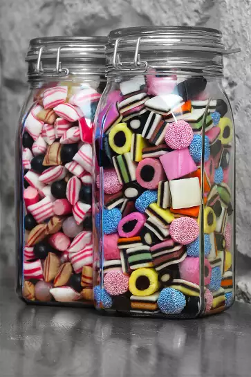 Bocaux de bonbons - tableau cuisine moderne
