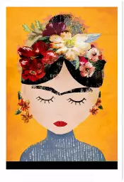 Frida Kalho et sa couronne - tableau art