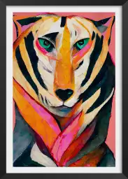 Tigre chic - tableau animaux