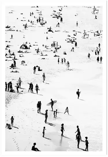 Plages californiennes - poster mer