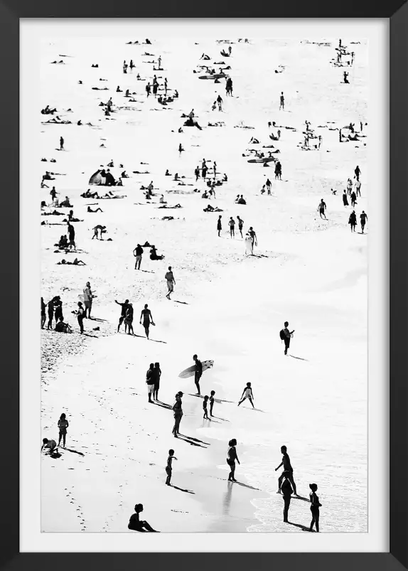 Plages californiennes - poster mer