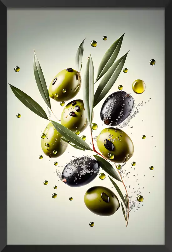 Olives fraiches - affiche fruits et legumes