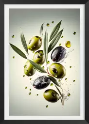 Olives fraiches - affiche fruits et legumes