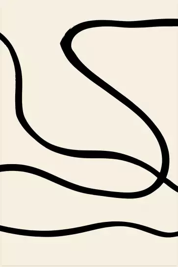 Line art bold III - tableau minimaliste