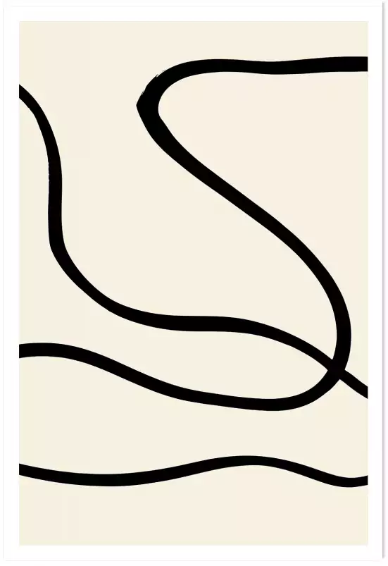 Line art bold III - tableau minimaliste