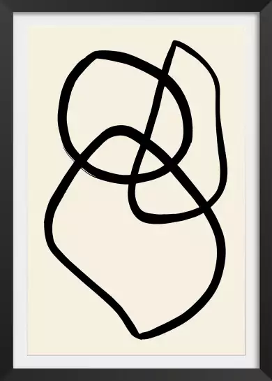 Line art bold II - tableau minimaliste