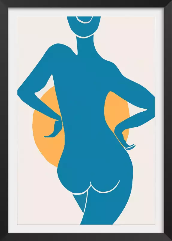 Bain de soleil - poster minimaliste