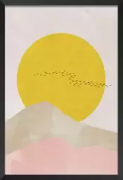 Envolée au soleil - affiche paysage