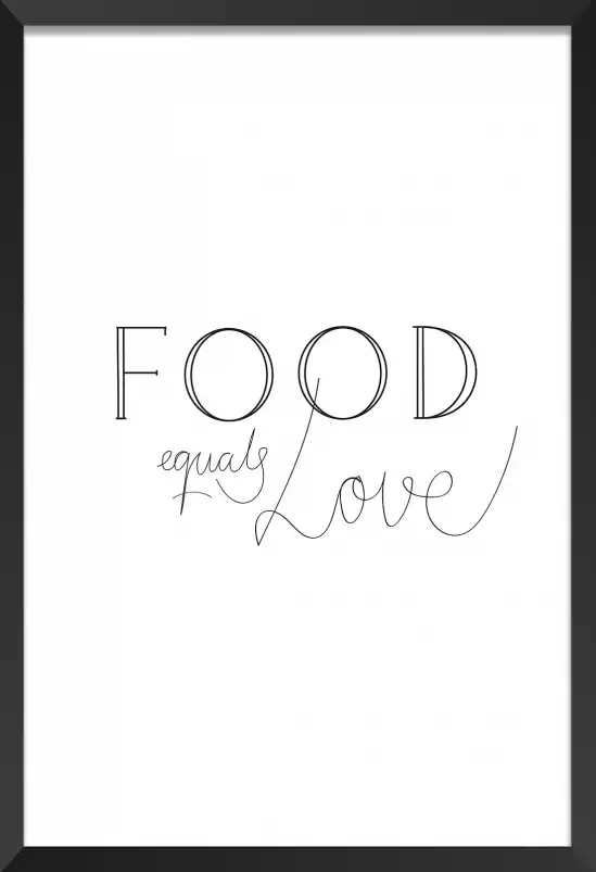 Food love - affiche citation