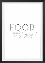 Food love - affiche citation