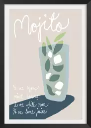 Pause mojito - poster cocktail